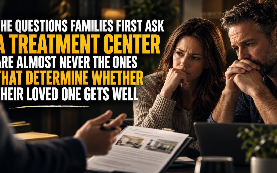 The Questions Families First Ask a Treatment Center Are Almost Never the Ones That Determine Whether Their Loved One Gets Well